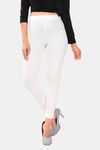 Sweet Moon Knit Cotton Yoga Leggings-Off White — thumbnail 1